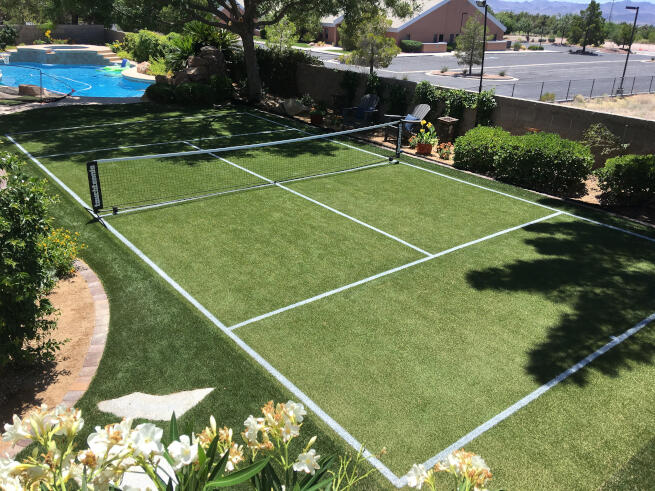 Tucson Pickleball Court with Pool
